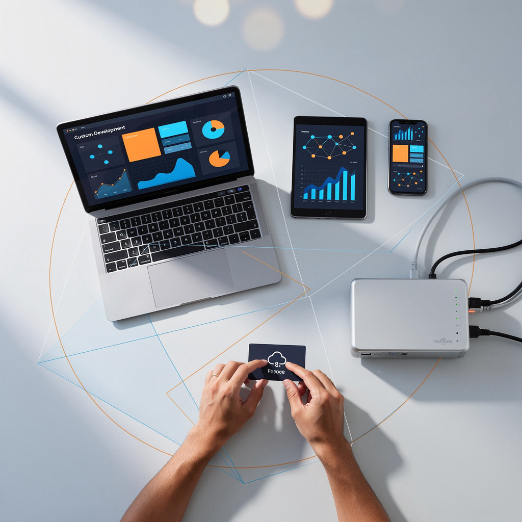 razagillani.online integrated digital services workflow showing development SEO marketing and cloud infrastructure working together